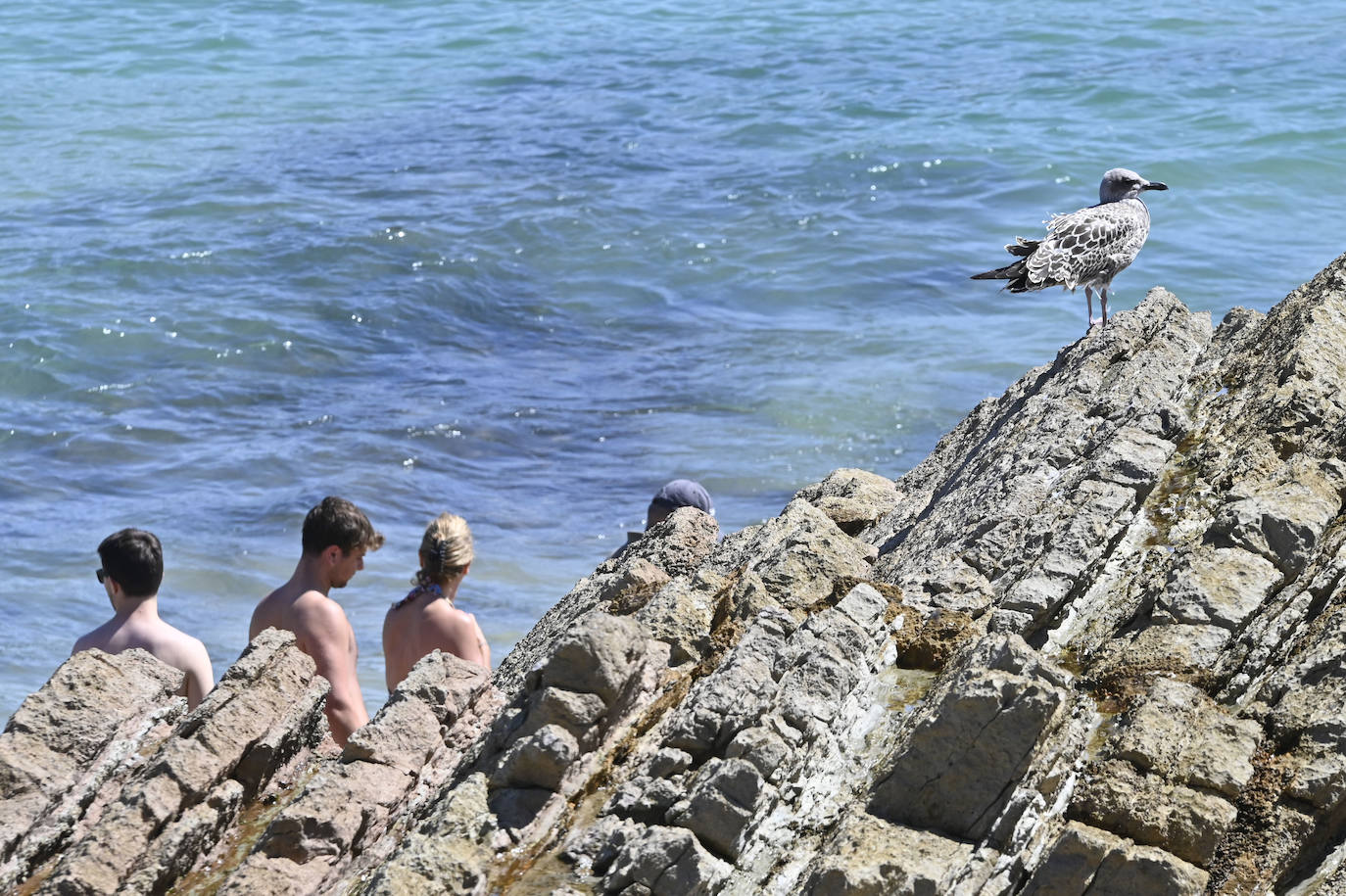 Jornada soleada en las playas guipuzcoanas