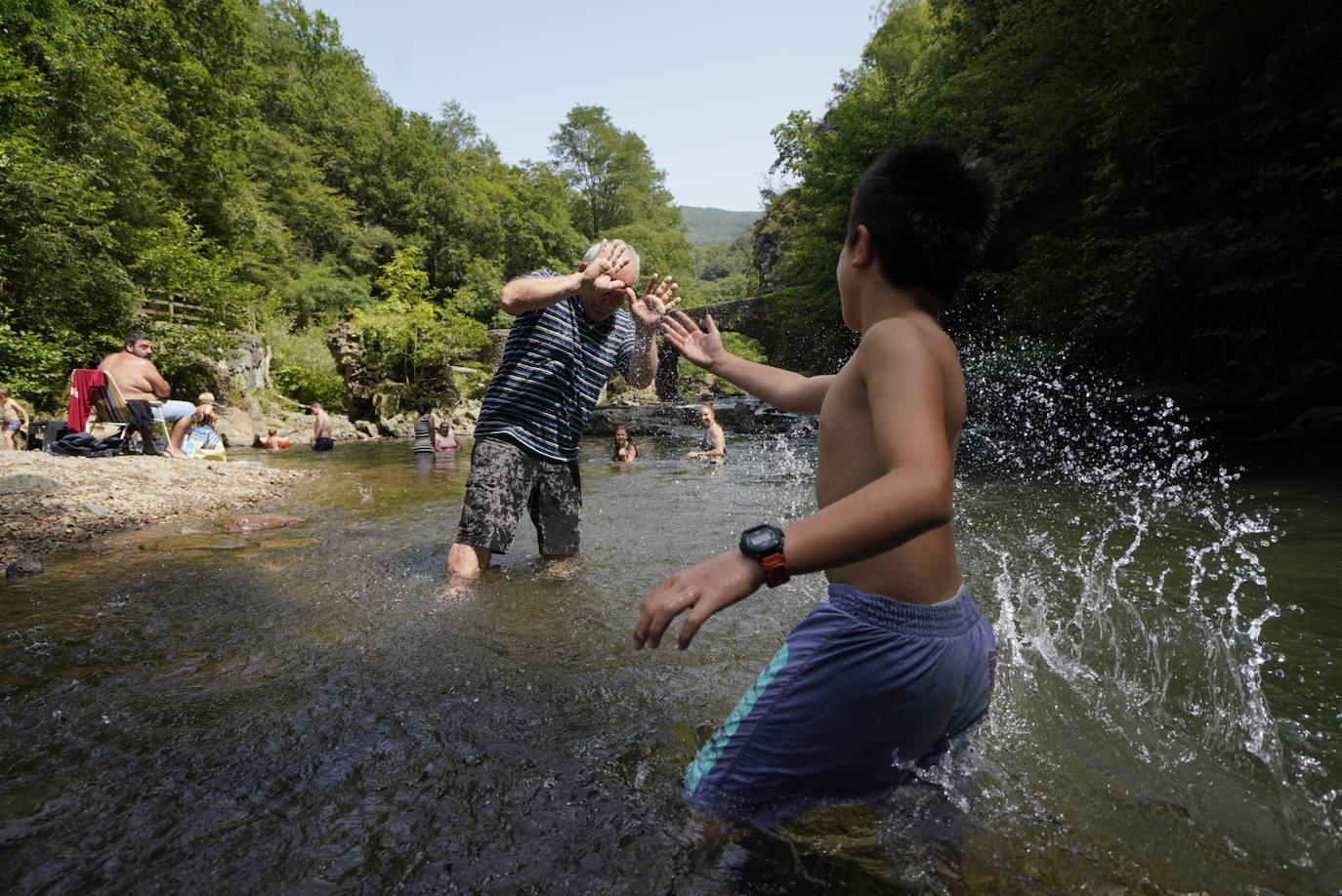 Los chapuzones y la sombra, los mejores aliados para evitar el sofoco