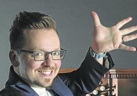 El organista alemán Felix Hell repetirá en el festival este domingo.