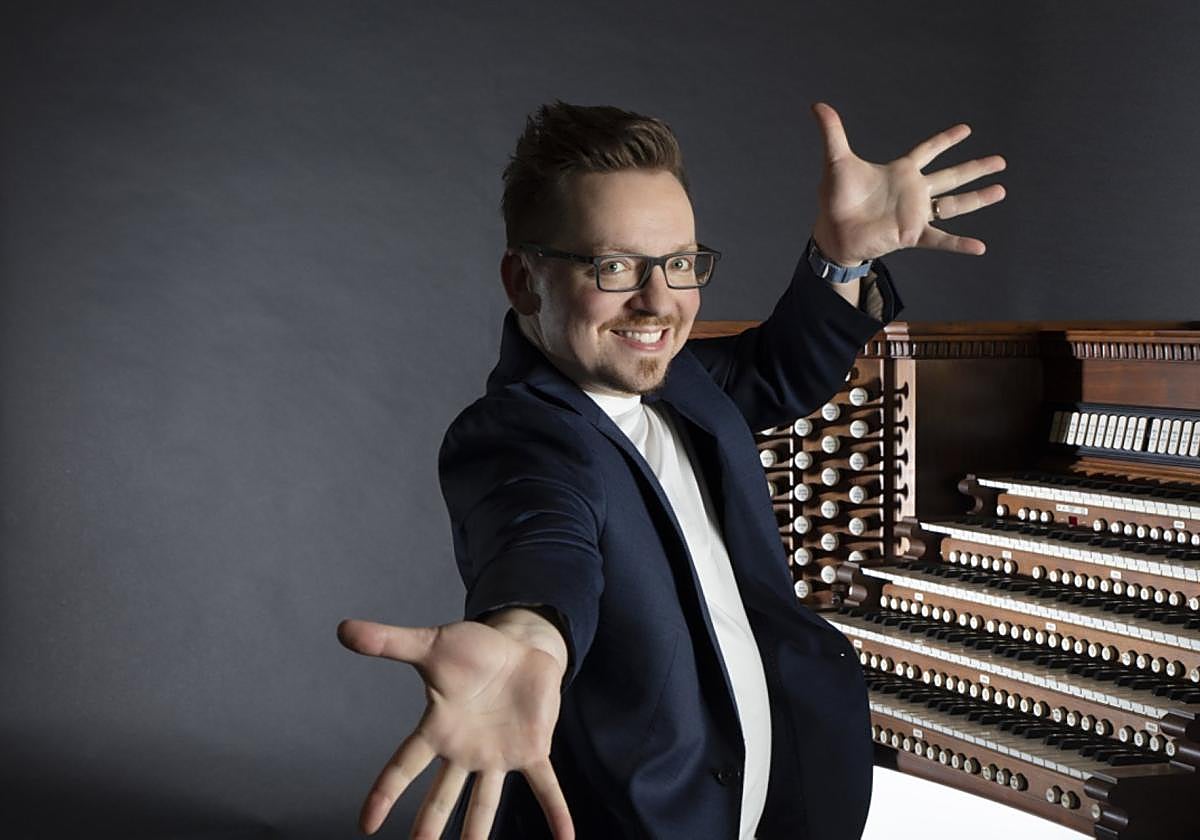 El organista alemán Felix Hell repetirá en el festival este domingo.