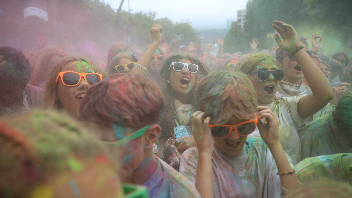 El Holi Fest más colorido