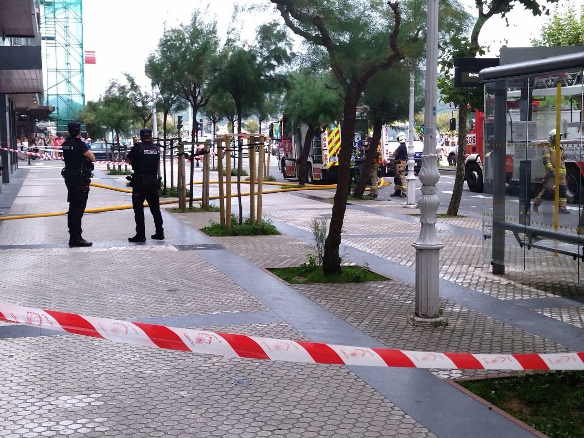 Susto en la avenida de la Libertad de San Sebastián