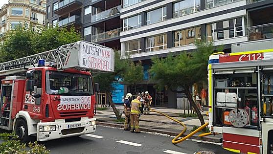 Susto en la avenida de la Libertad de San Sebastián