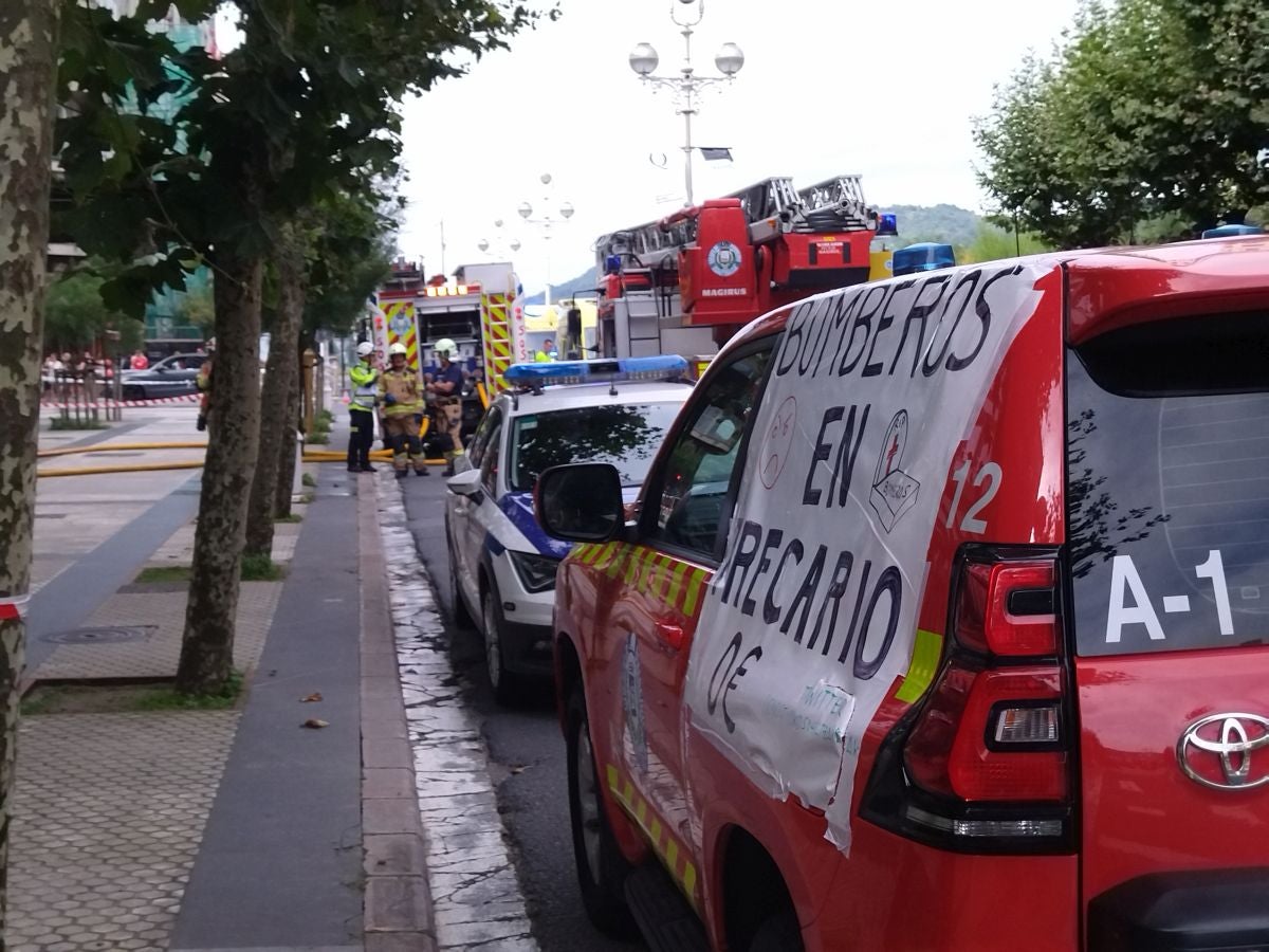 Susto en la avenida de la Libertad de San Sebastián