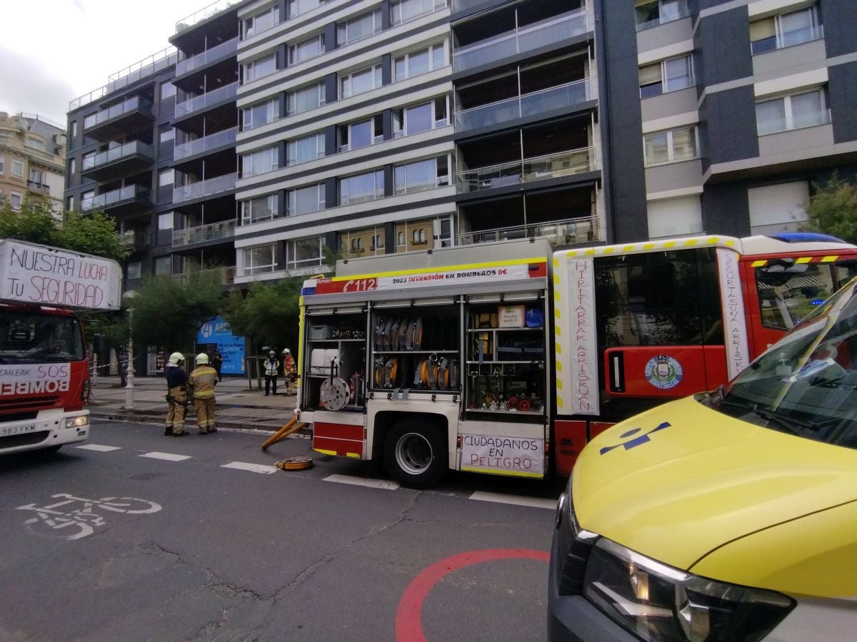 Susto en la avenida de la Libertad de San Sebastián