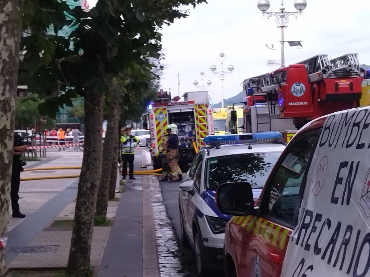 Susto en la avenida de la Libertad de San Sebastián