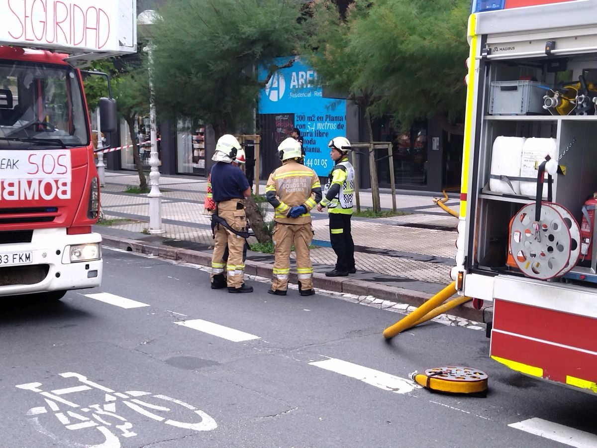 Susto en la avenida de la Libertad de San Sebastián