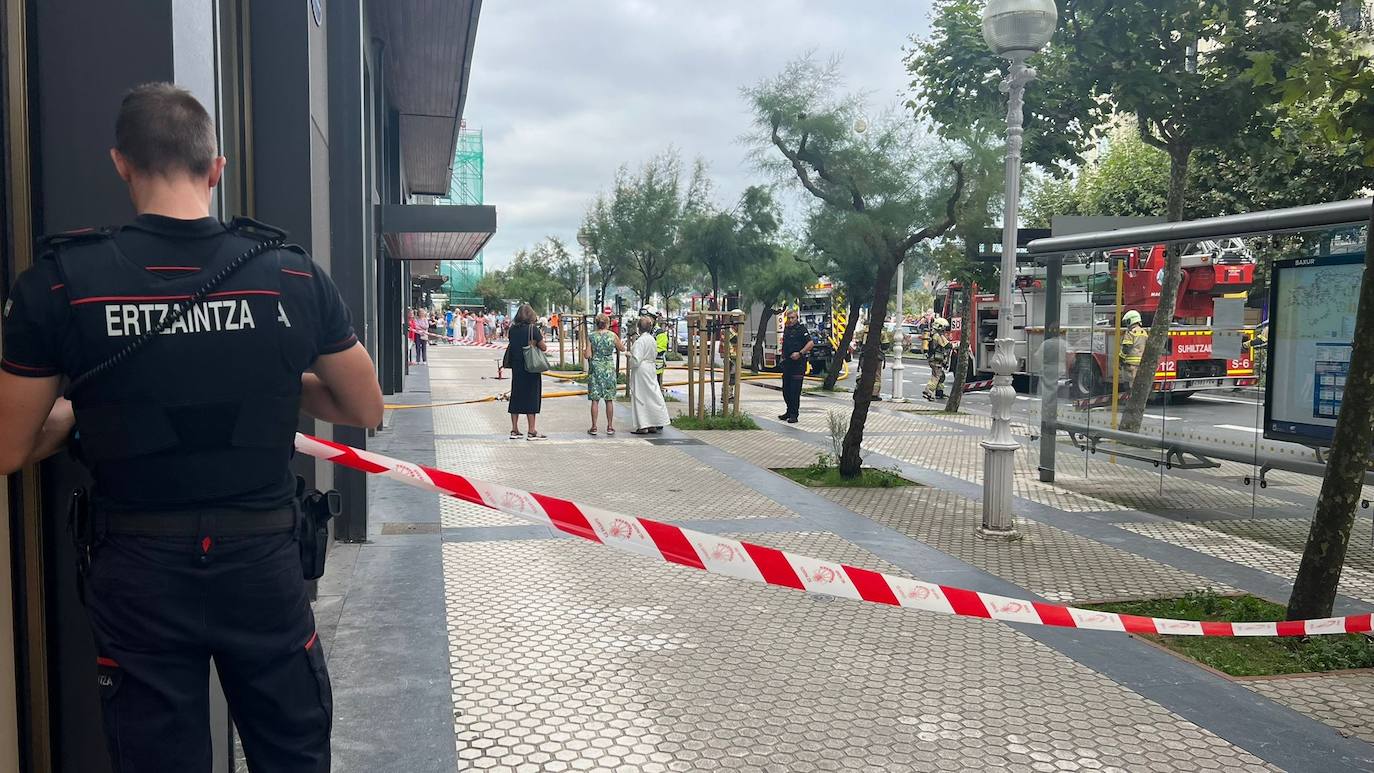 Susto en la avenida de la Libertad de San Sebastián