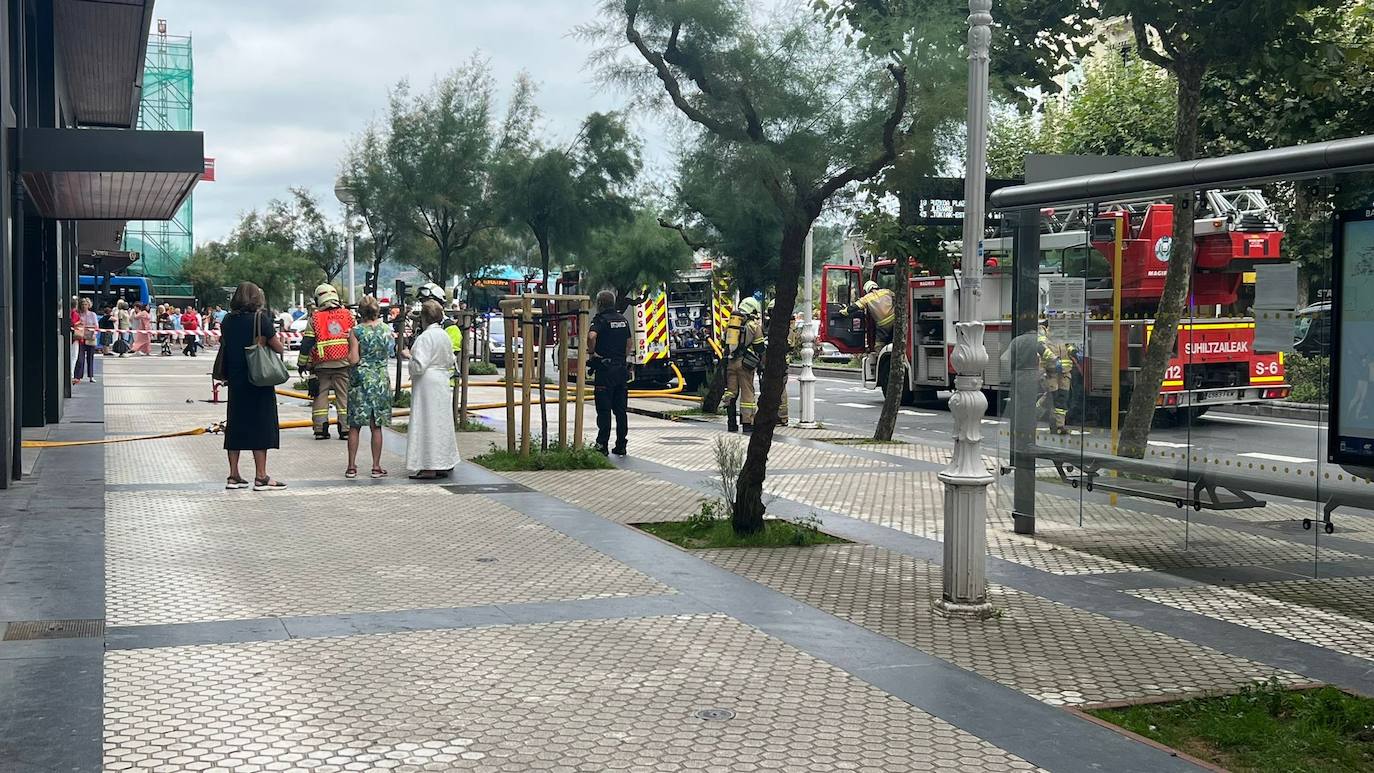 Susto en la avenida de la Libertad de San Sebastián