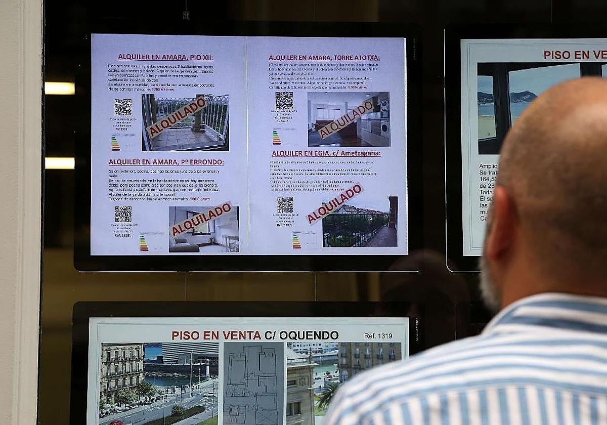 Los arrendamientos de pisos en San Sebastián alcanzan por primera vez los mil euros al mes de media