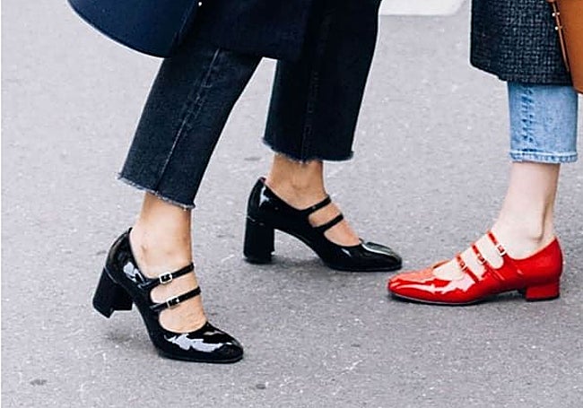 Mary Jane en tonos negros y rojo