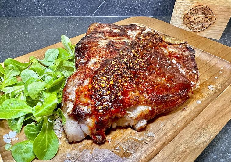 Receta de T-Bone con salsa macha