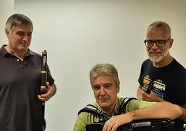 Aitor Amilibia, Josean Hontoria y Santiago Pizana.