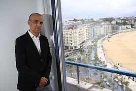 Pablo García Astrain, en la delegación del Gobierno Vasco en Donostia.