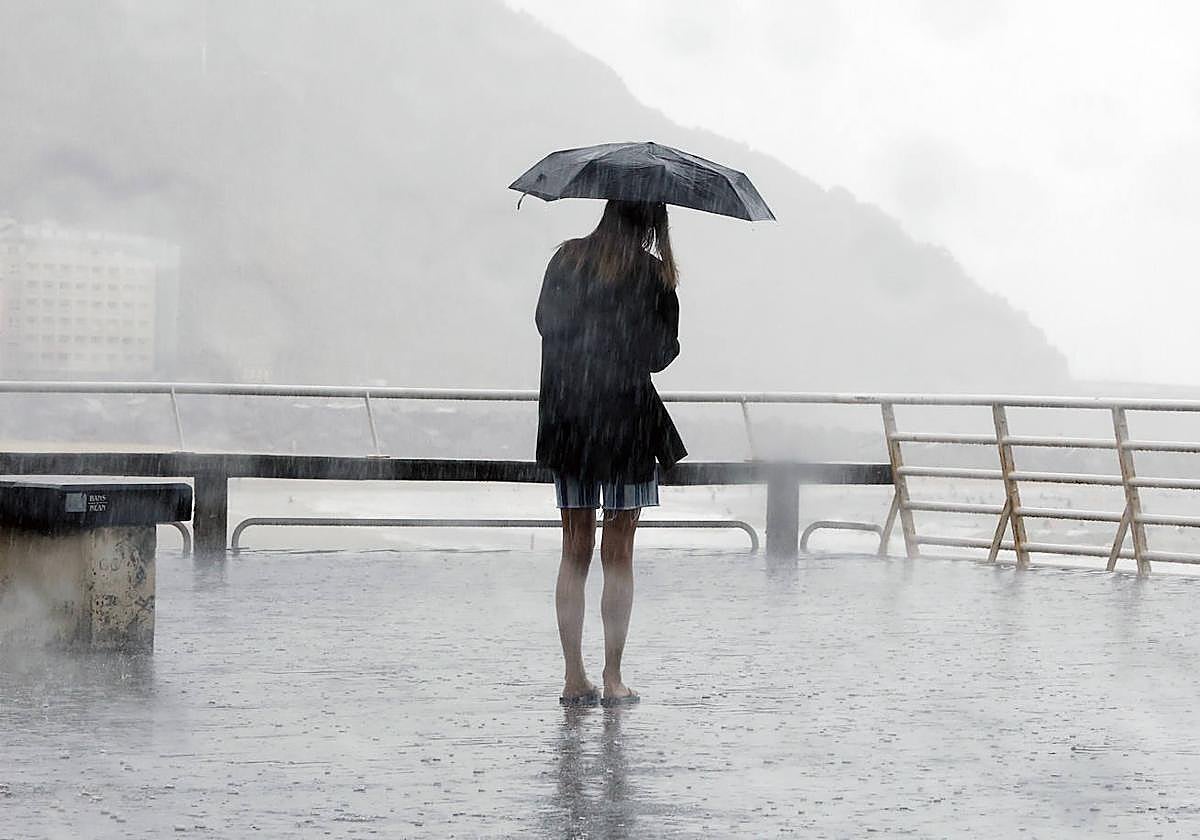 Se prevén trombas de agua importantes en toda Gipuzkoa para viernes y sábado
