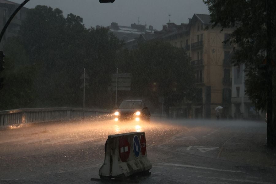 La DANA provoca intensas lluvias en Gipuzkoa