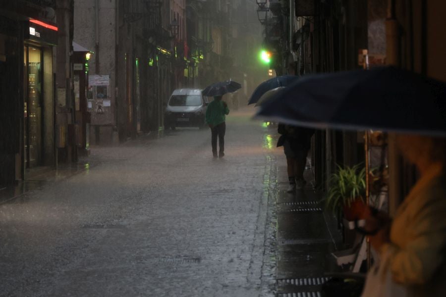 La DANA provoca intensas lluvias en Gipuzkoa