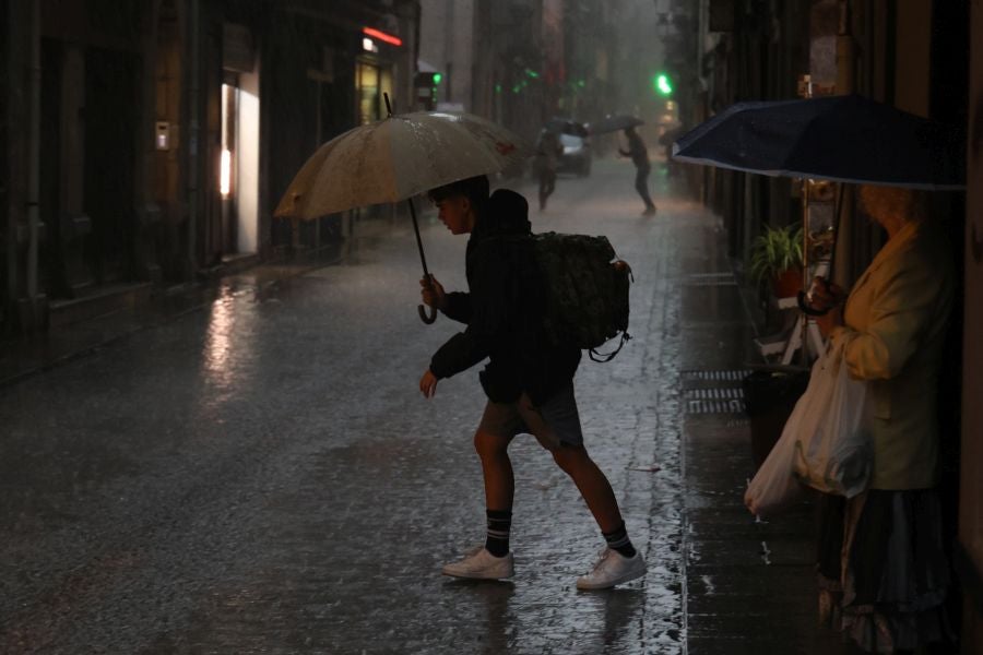 La DANA provoca intensas lluvias en Gipuzkoa