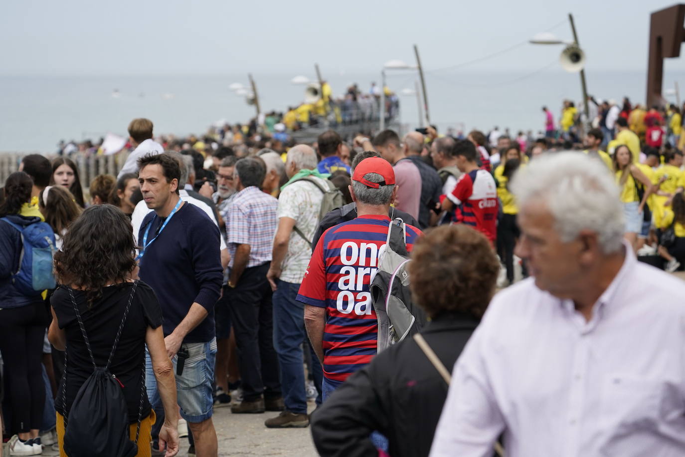 Gran ambiente en Donostia en la primera jornada de la Bandera de La Concha