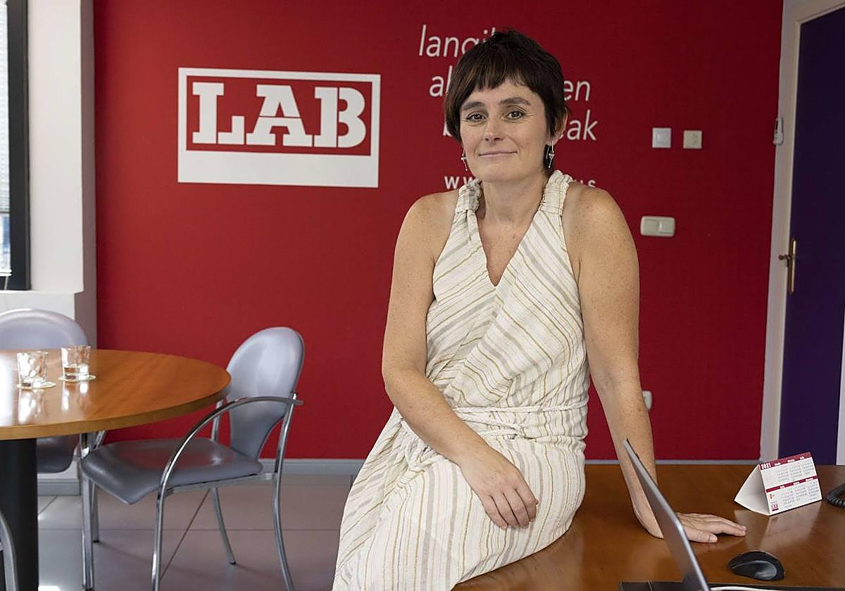 Garbiñe Aranburu, coordinadora del sindicato LAB.