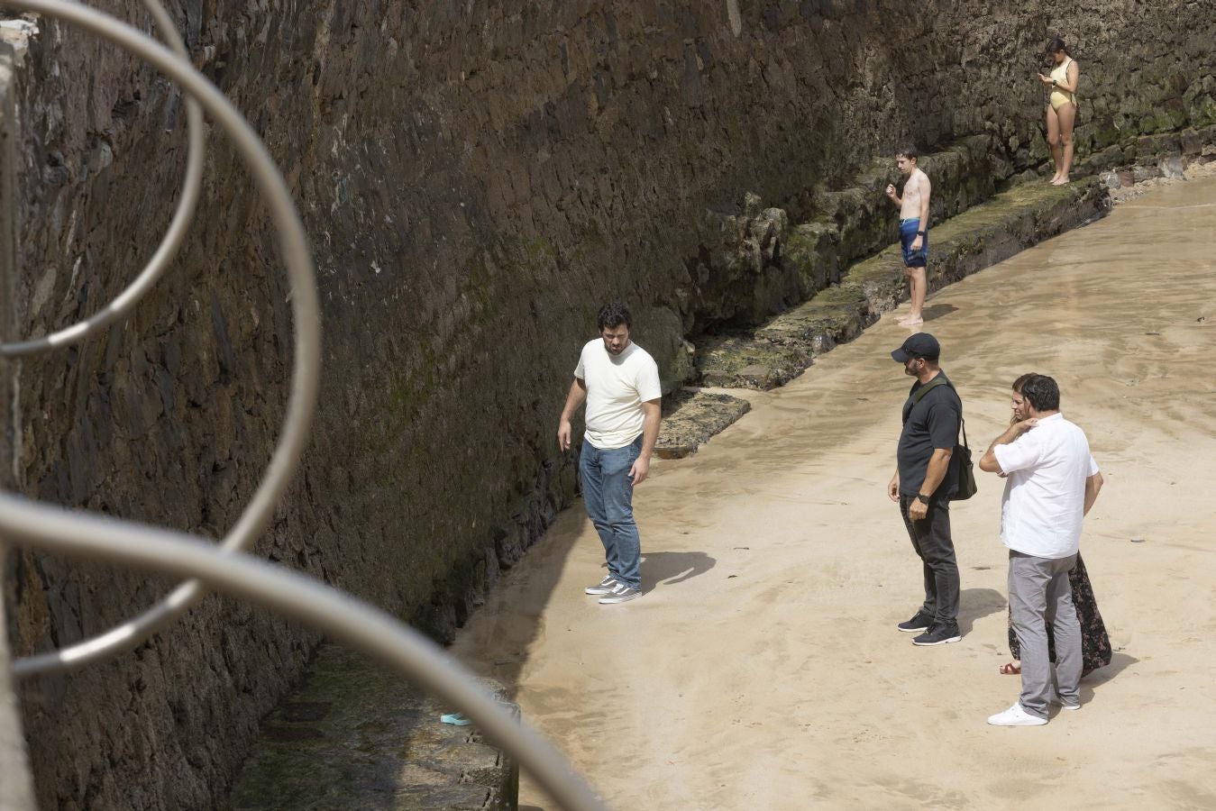 Una grieta de 18 metros amenaza el muro del Tenis