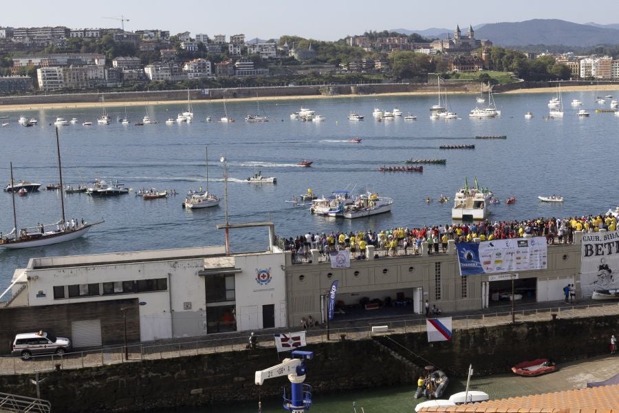 Las aficiones toman Donostia en el gran día del remo