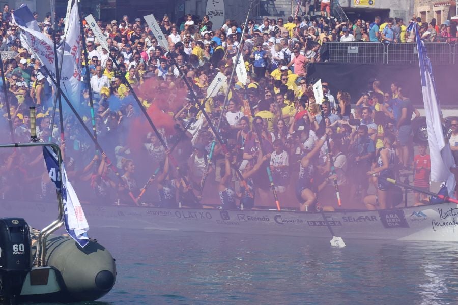 Arraun Lagunak celebra su victoria