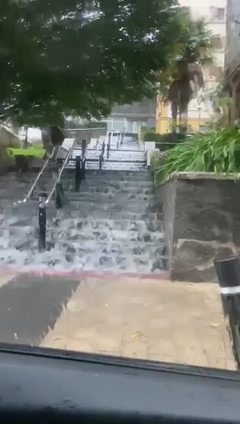 Fuertes lluvias en Eibar