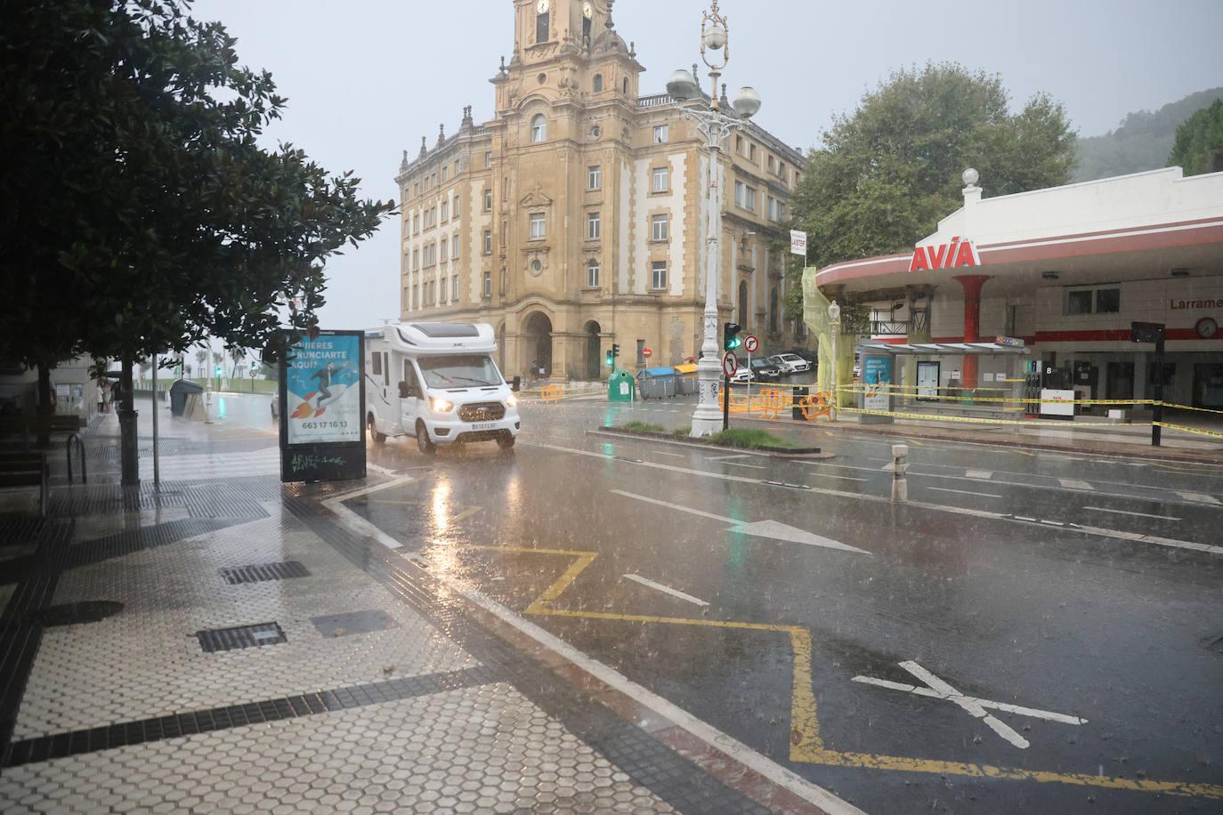 Las tormentas barren Gipuzkoa
