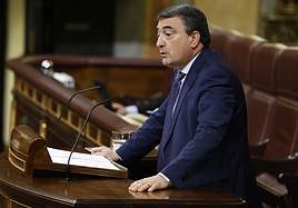Aitor Esteban en una intervención en el Congreso.