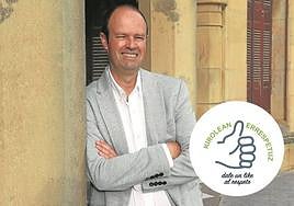 Jon Mirena Landa, en los jardines del Palacio de Miramar.