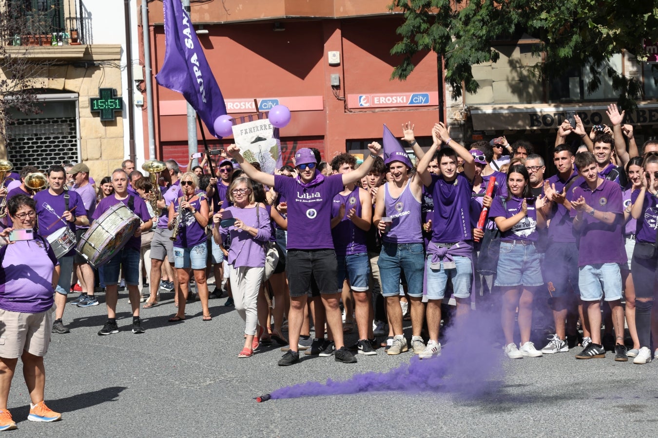 Recibimiento por todo lo alto en San Pedro