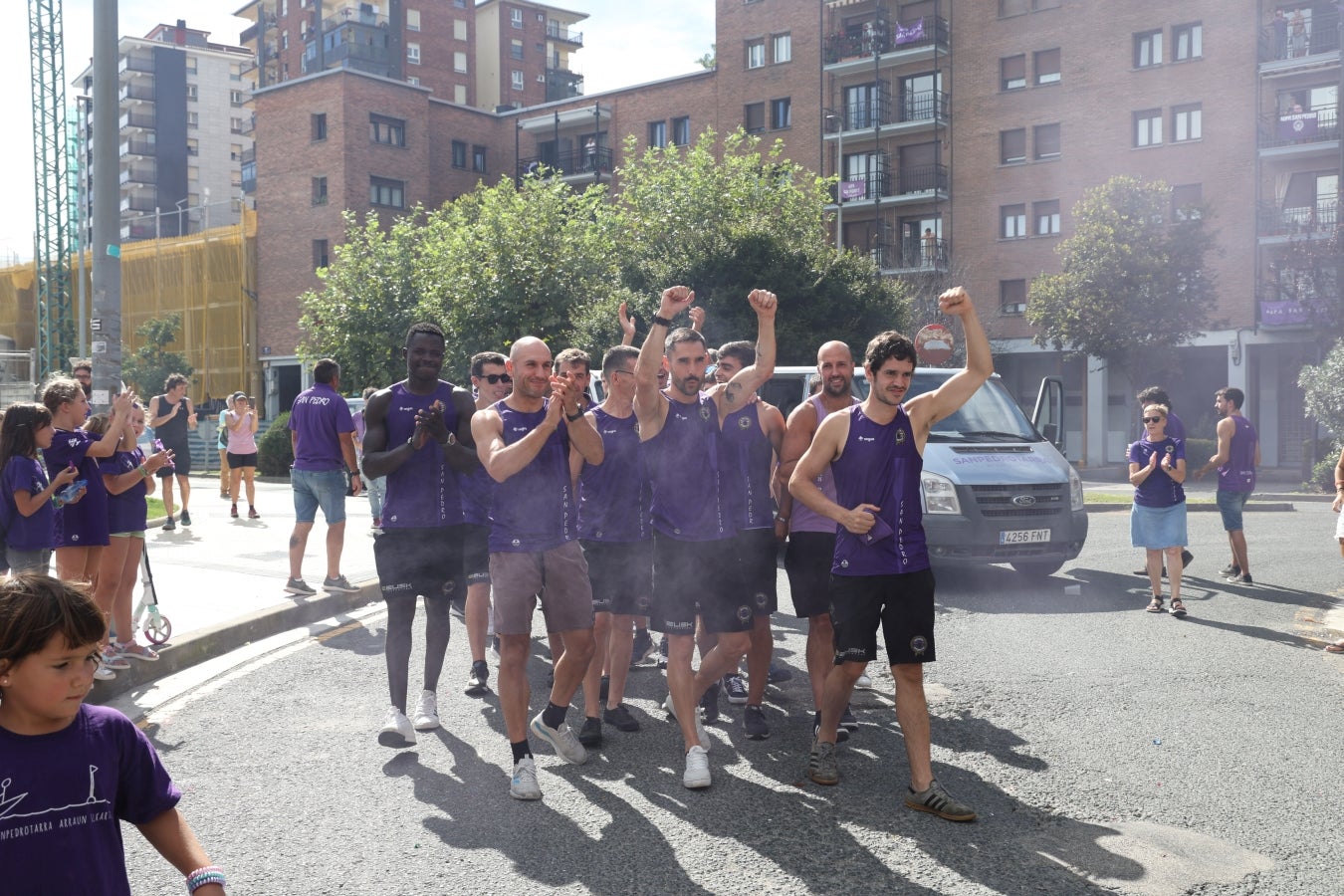 Recibimiento por todo lo alto en San Pedro