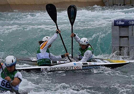Chourraut, en la prueba de K1 por equipos de esta semana.