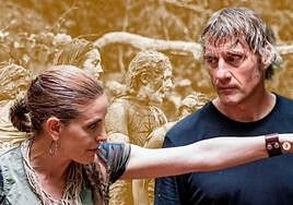 Julian Iantzi y Raquel Sánchez Silva, presentadores de El Conquistador.