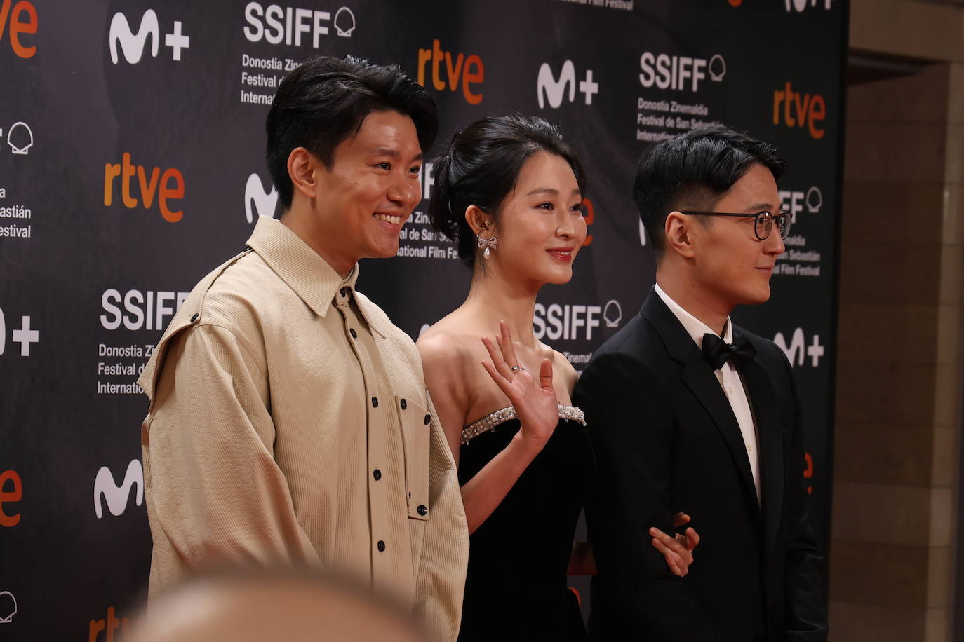 Alfombra roja de la gala inaugural del Zinemaldia