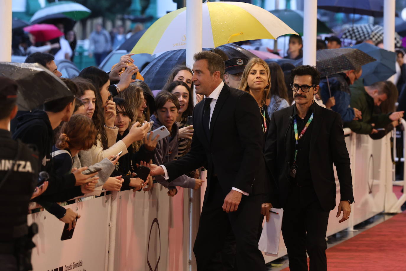 Alfombra roja de la gala inaugural del Zinemaldia
