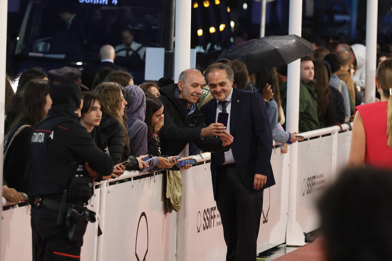 Alfombra roja de la gala inaugural del Zinemaldia