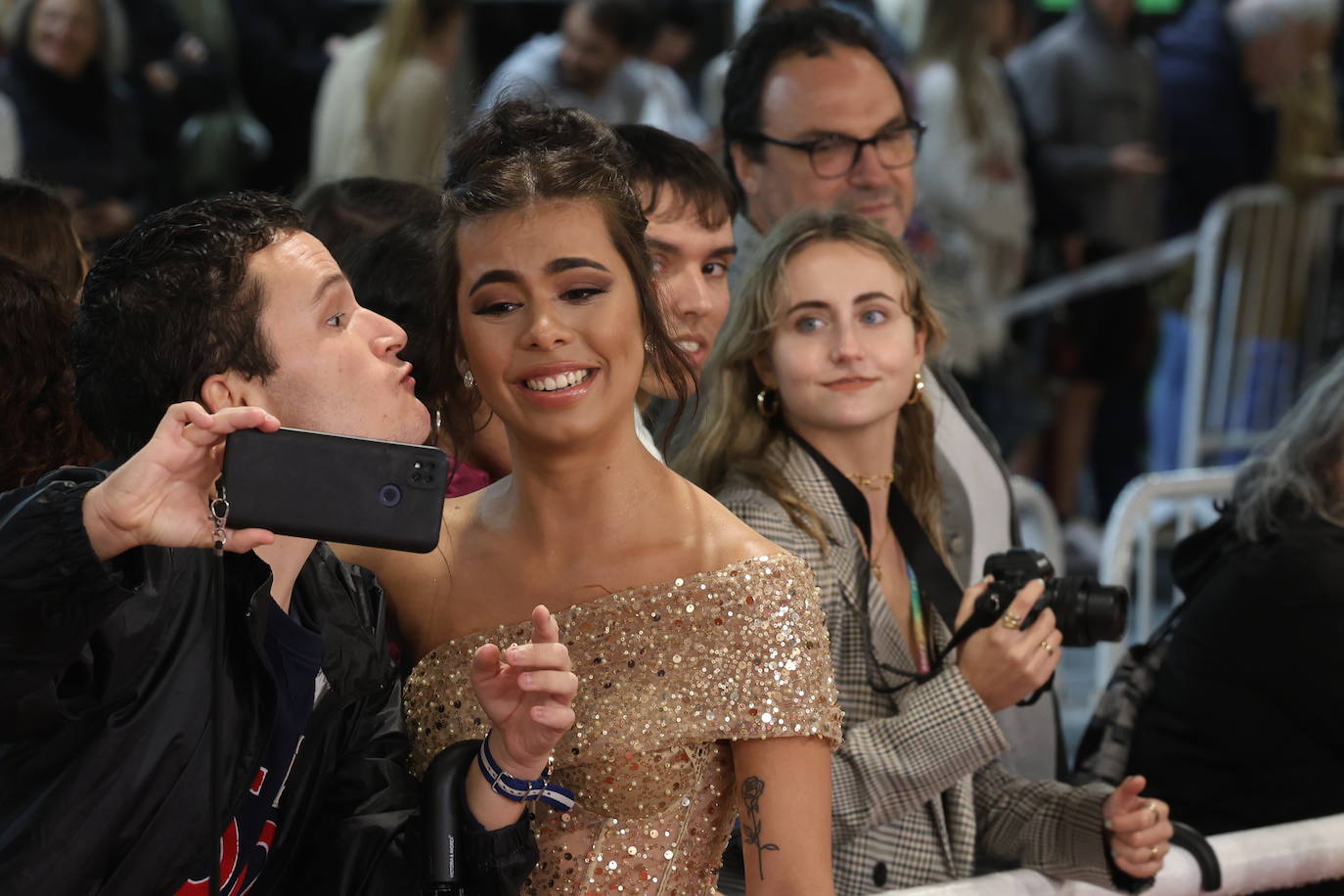 Alfombra roja de la gala inaugural del Zinemaldia