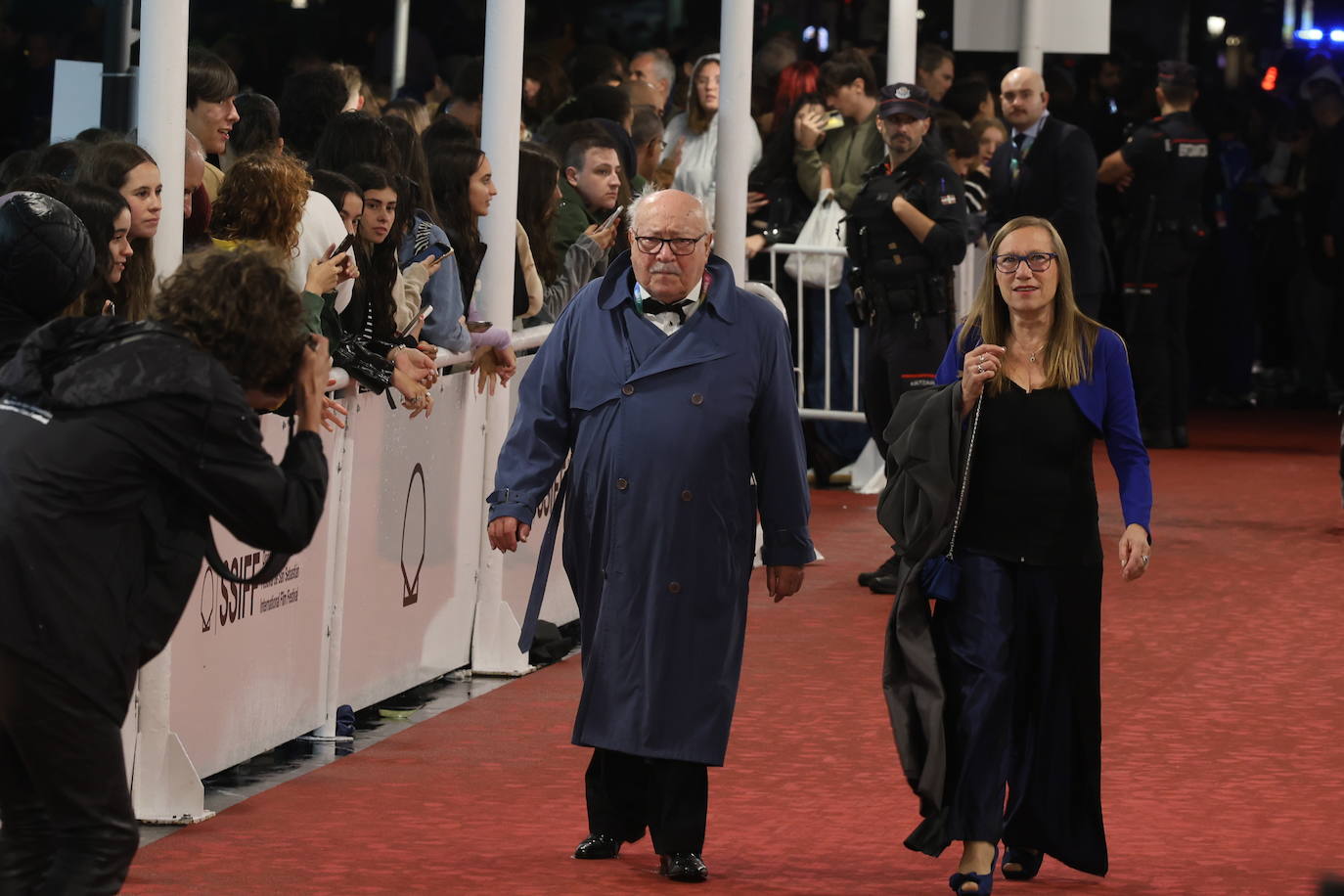 Alfombra roja de la gala inaugural del Zinemaldia