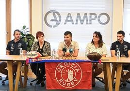 Presentación del Ampo Ordizia este lunes.