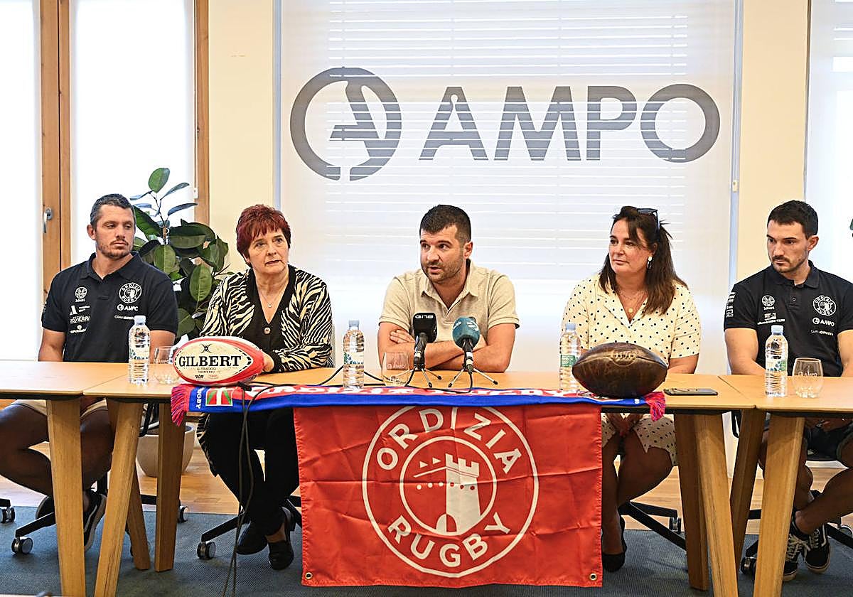 Presentación del Ampo Ordizia este lunes.
