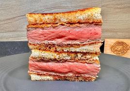 Receta de katsu sando de Black Angus