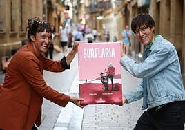Uxue Alberdi eta Susanna Martin, 'Surflaria' komikiaren aurkezpenean