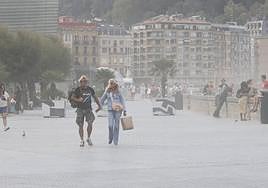 Galerna en Donostia este miércoles