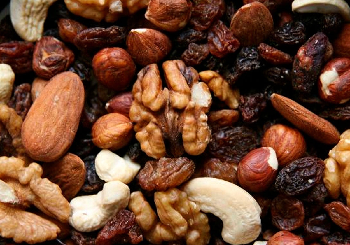 Las nueces son alimentos muy ricos en magnesio.