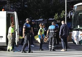 Fallece una mujer de 78 años atropellada por un bus en el centro de Pamplona