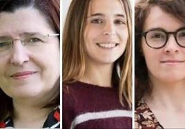 Las galardonadas, Alicia Alonso, Ainhoa Magrach y Sara Barja