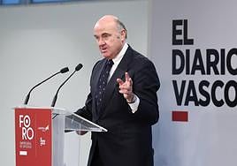 Luis de Guindos, protagonista del Foro Empresarial de Gipuzkoa, es vicepresidente del BCE.