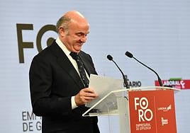 De Guindos ha analizado la actualidad en clave económica.